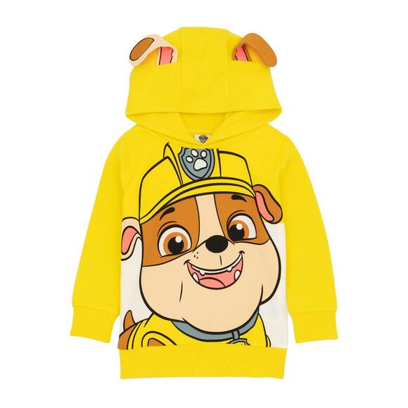 Paw Patrol Childrens/Kids Rubble 3D Ears 3D Ears Hoodie / Yellow/Brown
